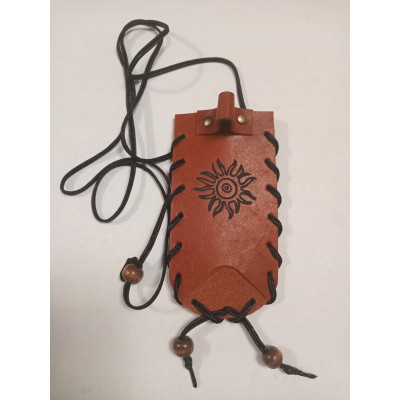 ML-95 Чехол для варгана, кожа, Хакасские варганчики