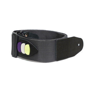 MB5030-158 Ремень для гитары, нейлоновый, темно-серый, Mamba straps