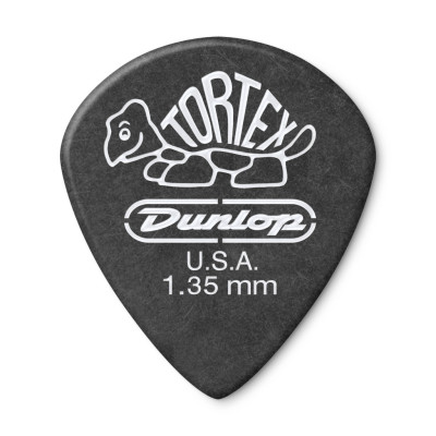 482P1.35 Tortex Pitch Black Jazz III Медиаторы 12шт, толщина 1,35мм, Dunlop