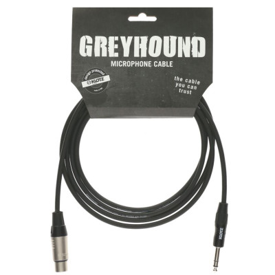 GRG1FP03.0 Greyhound Кабель микрофонный XLRf-6.35мм, 3м, Klotz