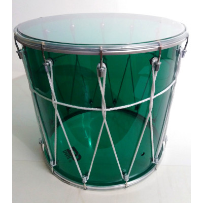 BKA-14Bzv Барабан кавказский 14", акрил цвет "Бирюза" 34х36см, с веревкой, Мастерская Бехтеревых