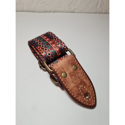 LS.P.ART.011 Ремень для гитары, полиэстер, разноцветный, LionStraps