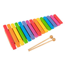 MD-KSC-15P Ксилофон 15 нот, с резонатором, цветной, До, тонировка, Музыка Детям