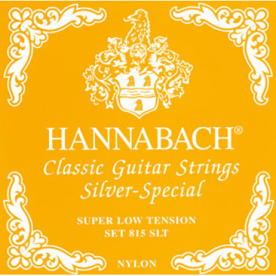 815SLT Yellow SILVER SPECIAL Комплект струн для классической гитары нейлон/посеребренные Hannabach
