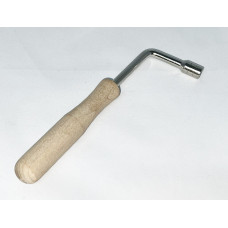 KTP-1 Ключ для настройки лир, прижима кахона, стальной с деревянной ручкой 4х4мм, Мозеръ