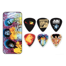Dunlop JН-PT01М Are You Experienced Pick Tin набор медиаторов в жестяной коробке, средние, 12 шт