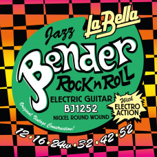 BJ1252 The Bender Jazz Комплект струн для электрогитары, никелированные, 12-52, La Bella