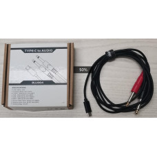 BUJ004(1.5m) Кабель акустический Type-C-2х6.35мм, 1.5м, Soundking