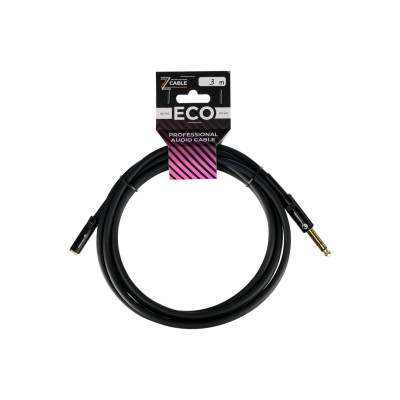 E49-6,35-3,5F-0300-0 Удлинитель-переходник 6,35-3,5мм female, 3м, ZZcable