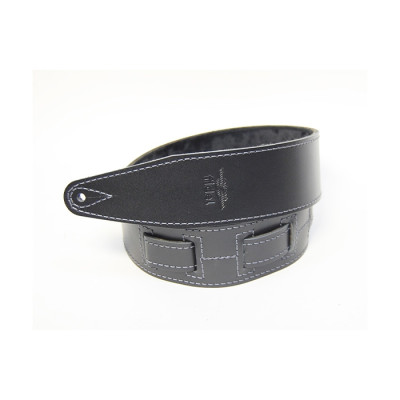 FL60044L21L Leather 21 Ремень для гитары, кожаный, черный, Fidel