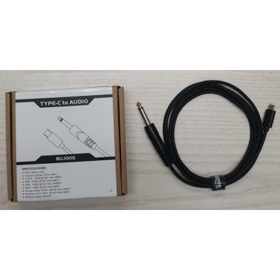 BUJ005(1.5m) Кабель акустический Type-C-6.35мм, 1.5м, Soundking