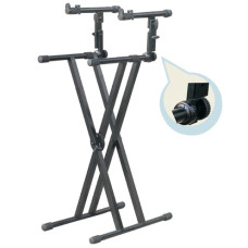 DF036 Стойка для клавишных инструментов, двойная, двухуровневая, Soundking DF036 Стойка для клавишных инструментов, двойная, двухуровневая, Soundking