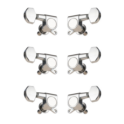 J-02-3+3-CR Колки для гитары 3+3, хром, Paxphil