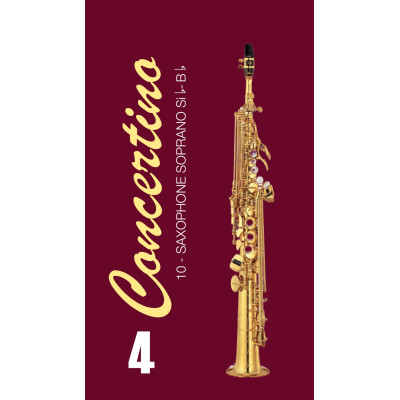 FR22SO08 Concertino Трости для саксофона сопрано No 4 (10шт), FedotovReeds