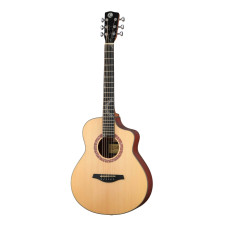 LR1-36 Акустическая гитара, с вырезом, цвет натуральный, Luxars