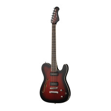 E219RDS Электрогитара, телекастер с f-вырезом, красный санберст, Caraya