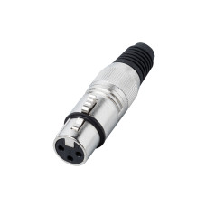 BESPECO XLR3FX Разъем XLR-F кабельный никель 3pin
