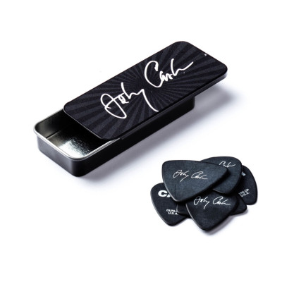 JCPT03M Johnny Cash Signature Медиаторы 6шт, средние, в коробочке, Dunlop