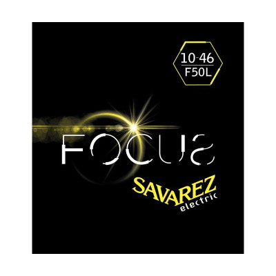 F50L Focus Комплект струн для электрогитары, никелированные, 10-46, Savarez