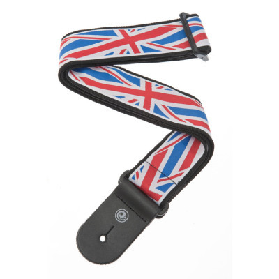 50A11 Тканный ремень для гитары, рисунок «Union Jack», Planet Waves