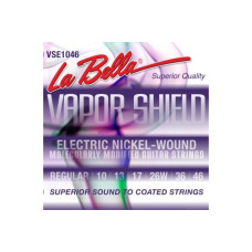 La Bella VSE1046 Vapor Shield 10-46 комплект струн для электрогитары, никелированные, Regular, 10-46