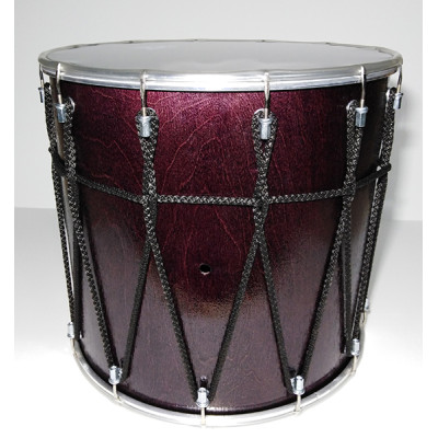 BK-14Ev Барабан кавказский 14" с веревкой, 34х35,6 см, цвет — эбен, Мастерская Бехтеревых