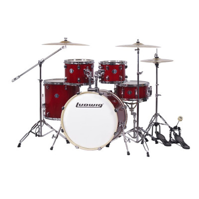 LC196-3 Accent Pro Барабанная установка, красная, 2 коробки, Ludwig