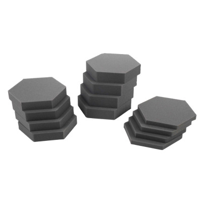 АП77-ЧЁРНЫЙ Акустический поролон Соты (12шт) 210х240х20/35/55, АТЕХ