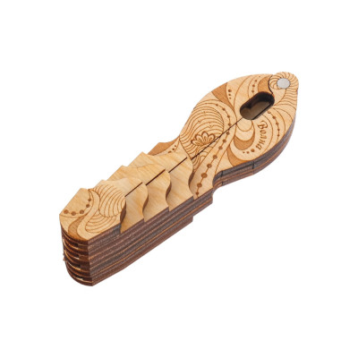 HV17 Чехол деревянный для варгана Волна, Мастерская Глазырина