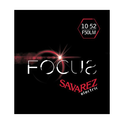 F50LM Focus Комплект струн для электрогитары, никелированные, 10-52, Savarez