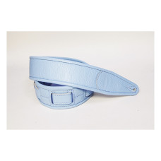 FL700004CU Leather Custom Ремень для гитары, кожаный, голубой, Fidel