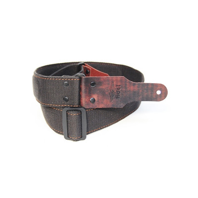 FL10052CD CottonDrive Ремень для гитары, темно-коричневый, Fidel