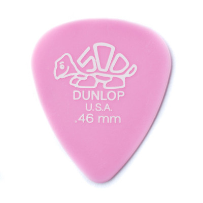 41P.46 Delrin 500 Медиаторы, 12шт, толщина 0,46мм, Dunlop