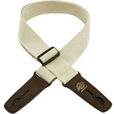 LIS-049-C2-NAT/BRN Ремень для гитары с блокировкой, хлопок, натуральный, Lock-It Straps, D'Andrea