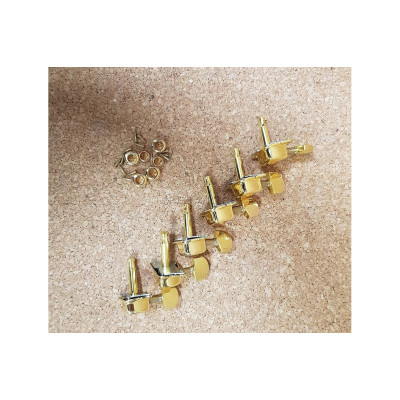 Колковая механика (6 в лин.), для акустической и электро-гитары, gold, RG M6010(6)-GD