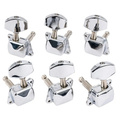 MX1351CR-3MX1352CR-3 Колки для гитары 3+3, хром, Musiclily