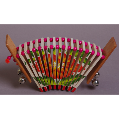 MS-K2-TR-04 Трещотка пластинчатая «малютка» с бубенцами, Мастерская Сереброва