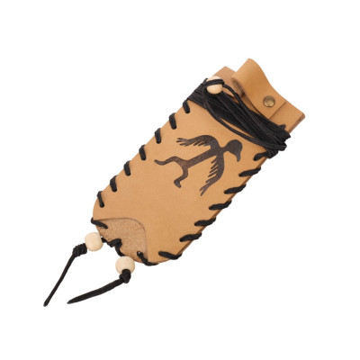 ML-105 Чехол для варгана, кожа, Хакасские варганчики