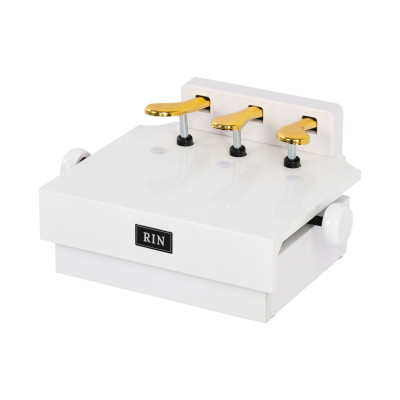 LB-P3WH Подставка-удлинитель педалей пианино для детей, белая, Rin