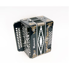 SZ51XYL-A-BLACK Гармонь "Шуйская" 25х25-III, черная, Шуйская гармонь 