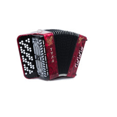 BN-46-RD Баян ученический "Тула" 77/46х37-II, красный, Тульская Гармонь