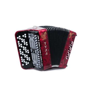 BN-46-RD Баян ученический "Тула" 77/46х37-II, красный, Тульская Гармонь