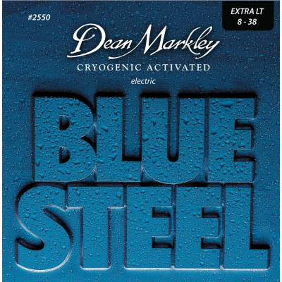 DM2550 Blue Steel Комплект струн для электрогитары, никелированные, 8-38, Dean Markley