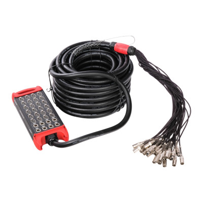 BCB407-30m Сценическая коммутационная коробка 24хXLR входа + 8хXLR выходов, 30м, Soundking