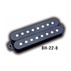 BH-22-8-P-BK-B Звукосниматель магнитный для 8-струнной гитары, хамбакер, бриджевый, черный, Belcat