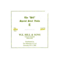 W.E. HILL & SONS cтруна для скрипки E (Ми), Thick сильное натяжение, сталь, на конце шарик