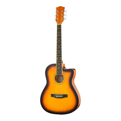 GA-H10-38-SB Акустическая гитара, с вырезом, санберст, Smiger