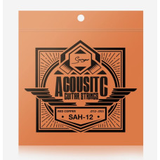 SAH-12 Комплект струн для акустической гитары, медь, 12-53, Smiger