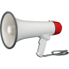 SVS Audiotechnik MG-15 Мегафон с функцией записи 20 секунд, встроенным микрофоном, функцией сирены