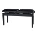 GEWA Piano bench Deluxe Double Black highgloss банкетка для пианино двойная GEWA Piano bench Deluxe Double Black highgloss банкетка для пианино двойная
